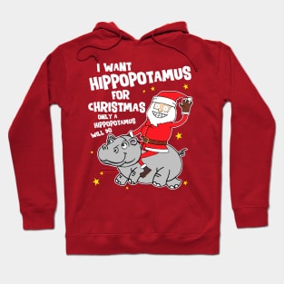 I Want a Hippopotamus For Christmas Hoodie